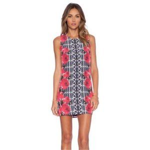 NBD x Naven Twins Mini Shift Dress, Floral Pattern